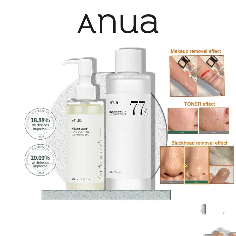 Anua Skincare Products Set Facial Deep Cleansing Toner 77